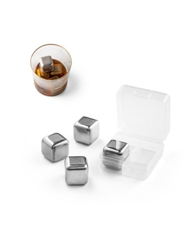 GLACIER. Jeu de cubes réutilisables en acier inoxydable