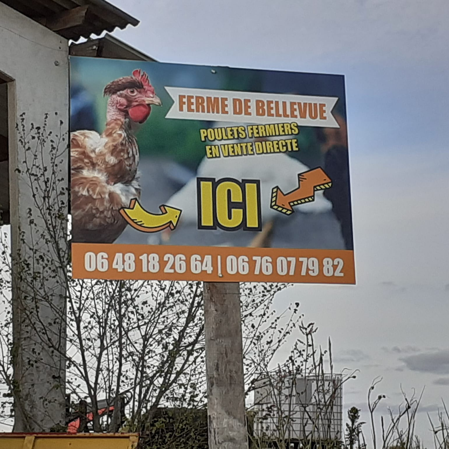 Création et Impression d'un Panneau Aluminium Dibond pour la Ferme de Bellevue