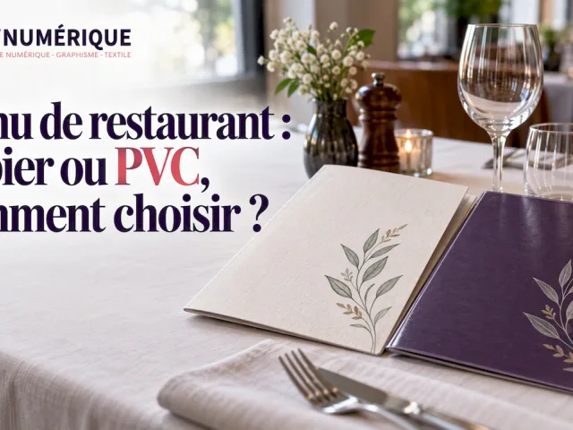 Menu de restaurant : papier ou PVC, comment choisir ?