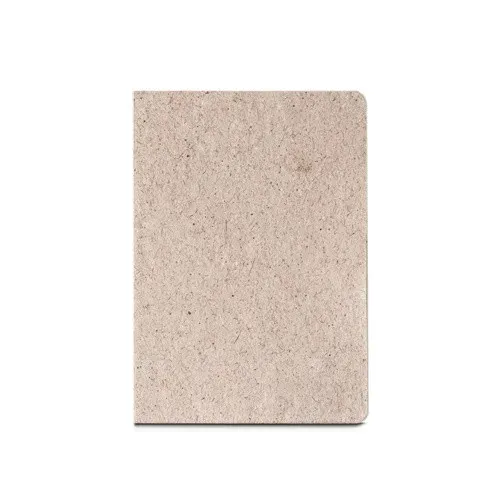TEAPAD SEMI-RIGID. Bloc-notes A5 avec couverture semi-rigide fabriquée à partir de déchets de feuilles de thé (65%)