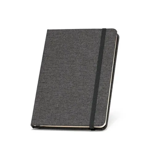 BOYD. Bloc-notes de notes A5 en polyester recyclé (100% rPET) avec pages lignées