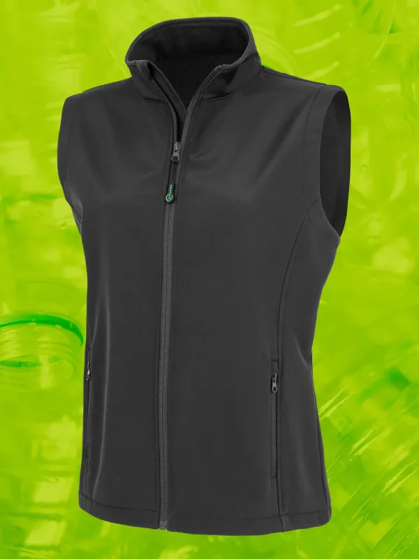 Recycled ladies’ softshell bodywarmer