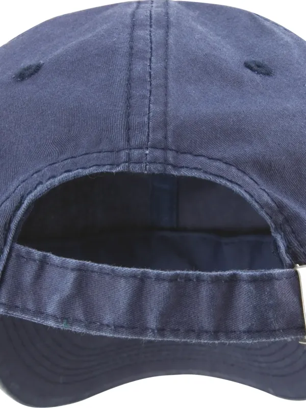 Washed Fine Line Cotton Cap with Sandwich peak