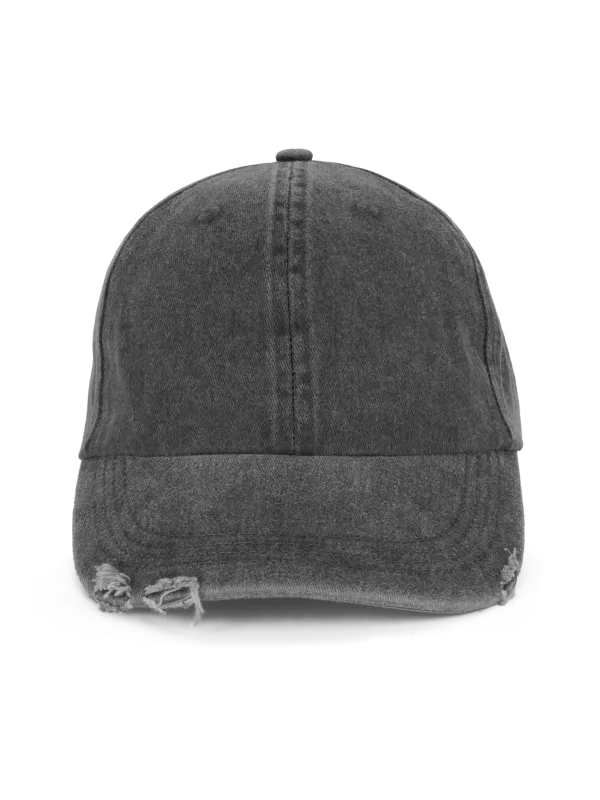 Gorra vintage efecto rasgado - 6 paneles