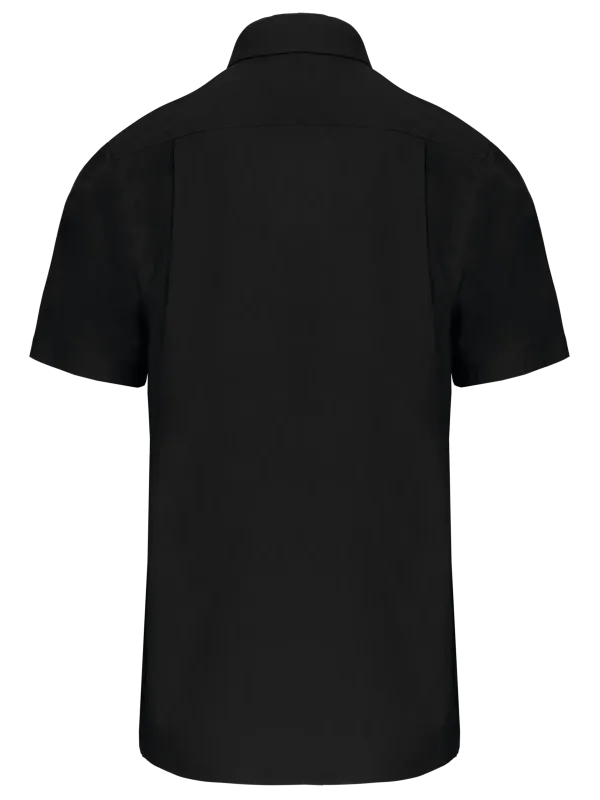 Chemise popeline manches courtes