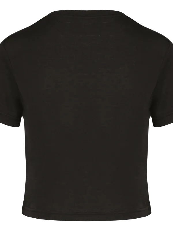 Crop top triblend de mujer