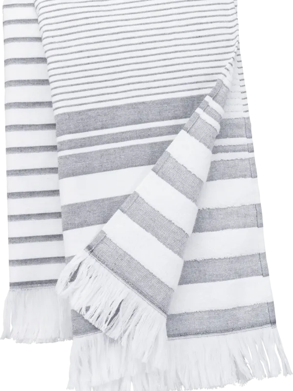 Fouta rayée avec franges