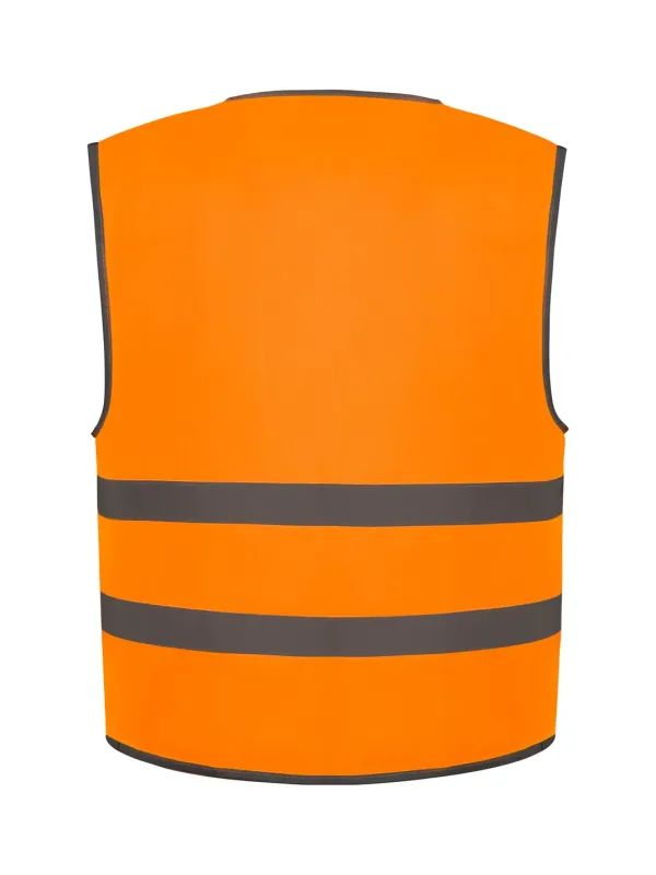 Gilet avec bordures et bandes réfléchissantes