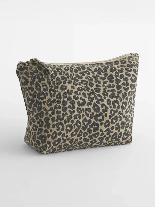 Pochette en toile imprimé léopard