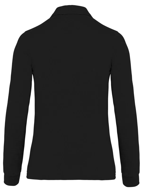 Polo jersey manches longues femme