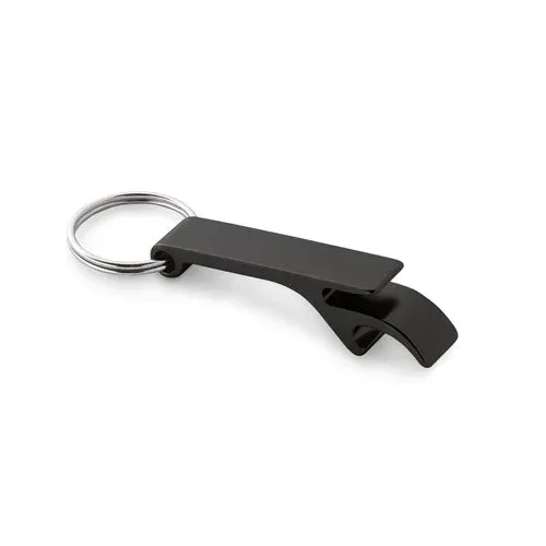 RE-BAITT. Porte-clés avec décapsuleur en aluminium recyclé (100% rAL)