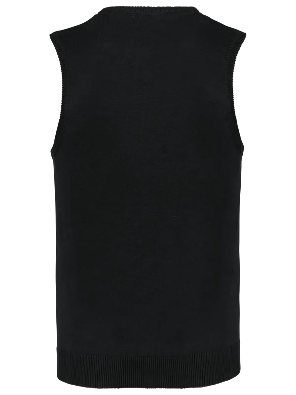 Jersey de cuello de pico sin mangas