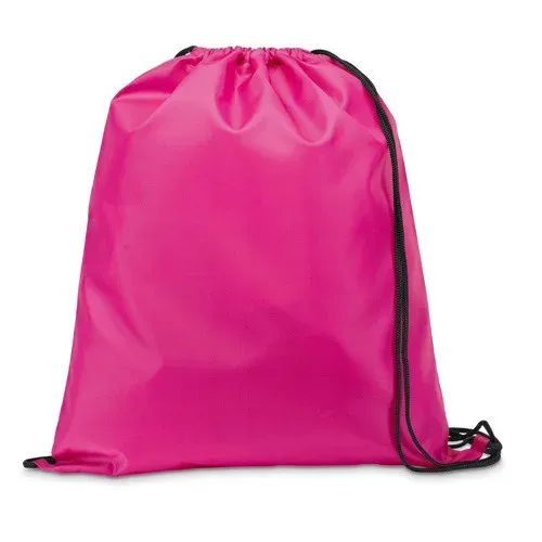 CARNABY. Sac à dos 210D avec cordons de serrage noirs
