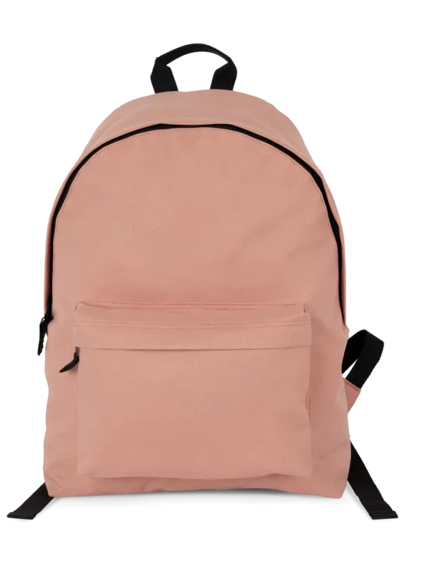 Casual recycled backpack with front pocket