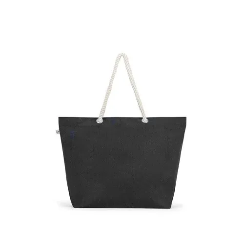 ATHENS. Beach bag in recycled cotton (70%) and recycled polyester (30%) (220 g/m²)