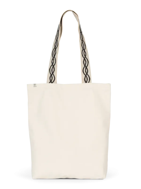 Sac shopping recyclé à fond plat