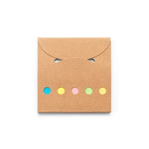 AINSLEY. Set de bureau 2 en 1, fabriqué à partir de papier 100 % recyclé, avec 6 blocs-notes autocollants