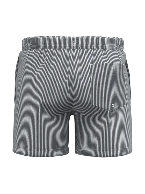 Eco-friendly men's striped swim shorts