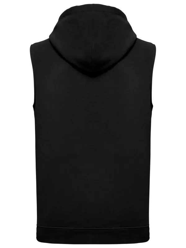 Sudadera con capucha sin mangas unisex