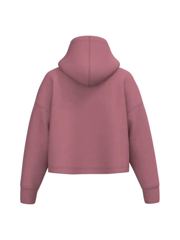 Ladies' crop hooded sweatshirt