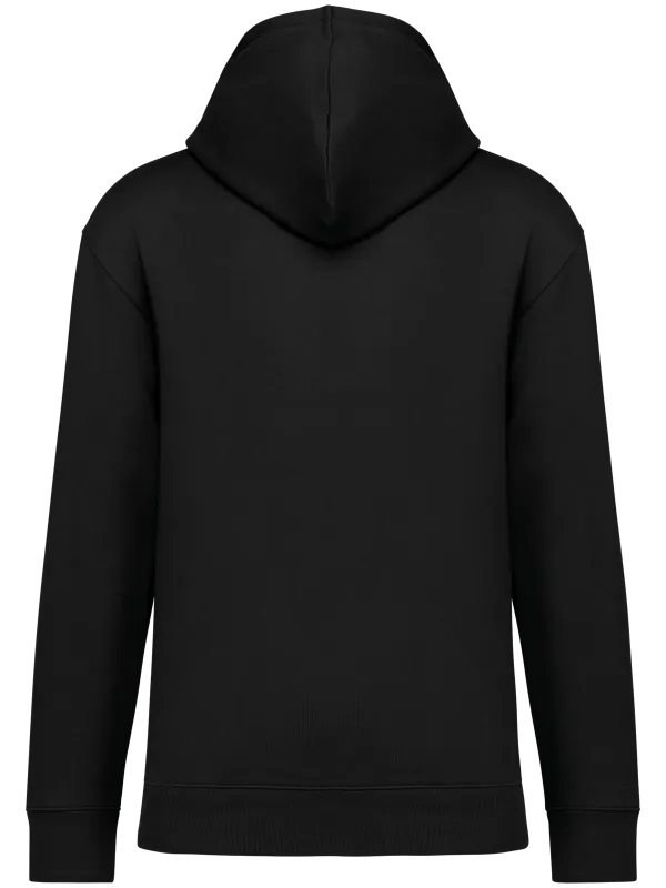 Sweat-shirt écoresponsable à capuche à épaules tombantes molleton gratté unisexe