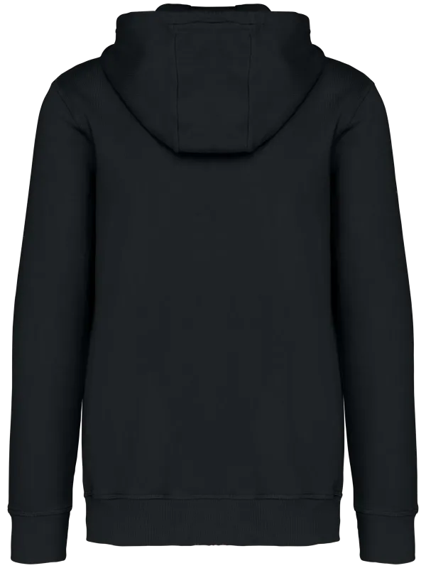 Eco-friendly unisex French Terry full zip hooded sweatshirt