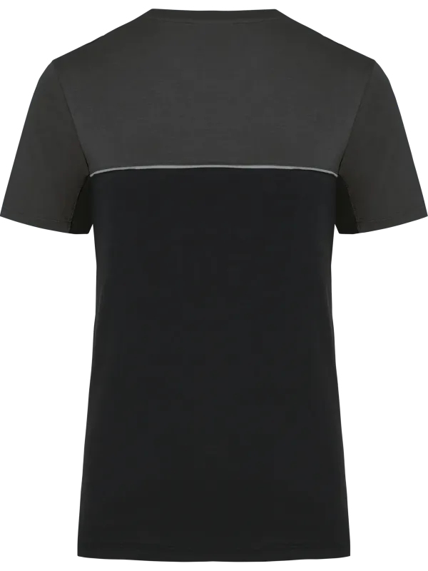 Camiseta bicolor ecorresponsable de manga corta unisex