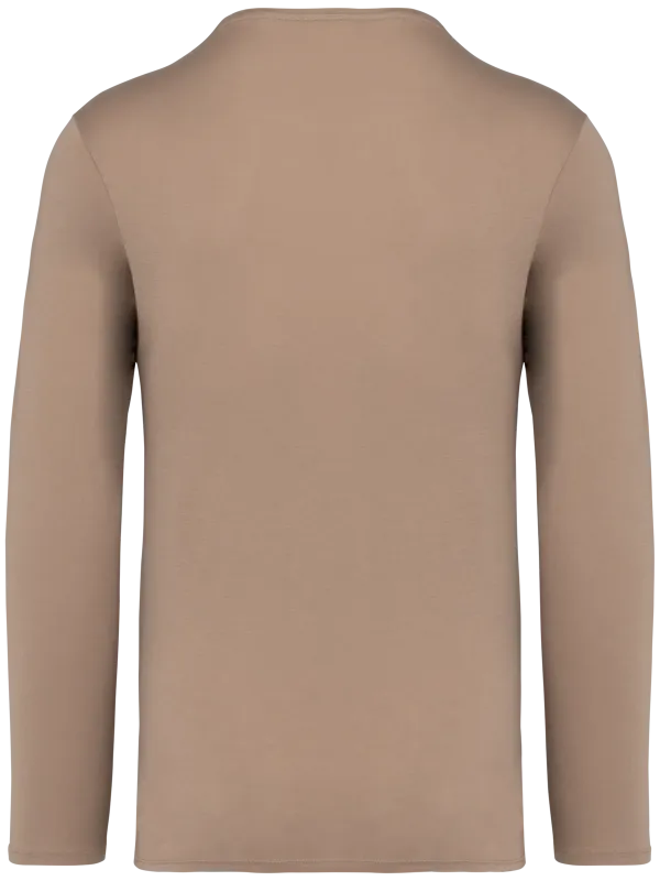 Eco-friendly unisex washed effect long sleeve t-shirt