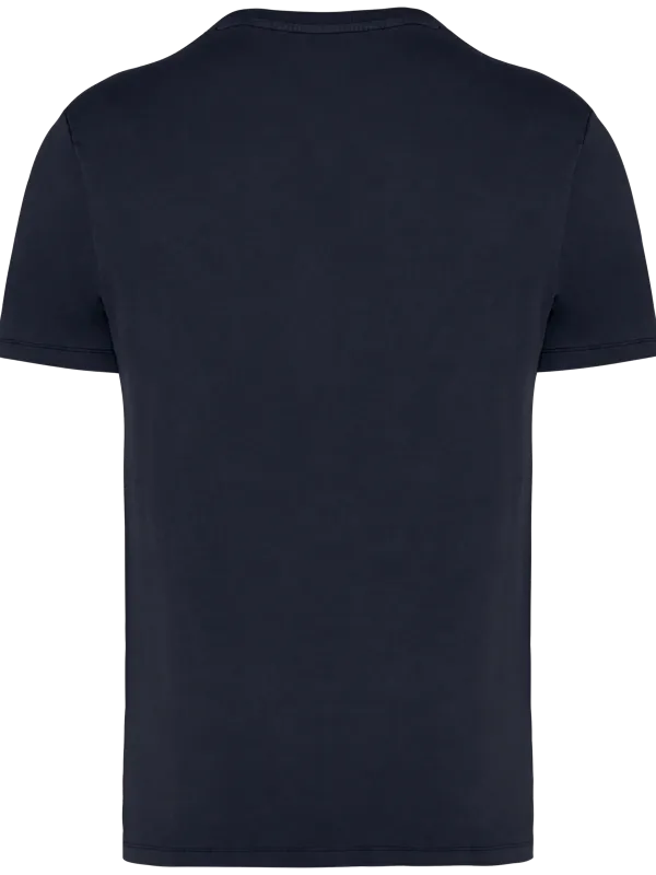 Eco-friendly unisex washed effect t-shirt