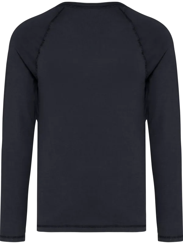 Eco-friendly men’s long sleeve raglan t-shirt