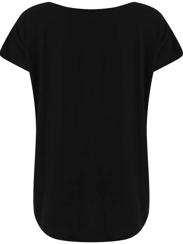 Camiseta scoop neck de mujer