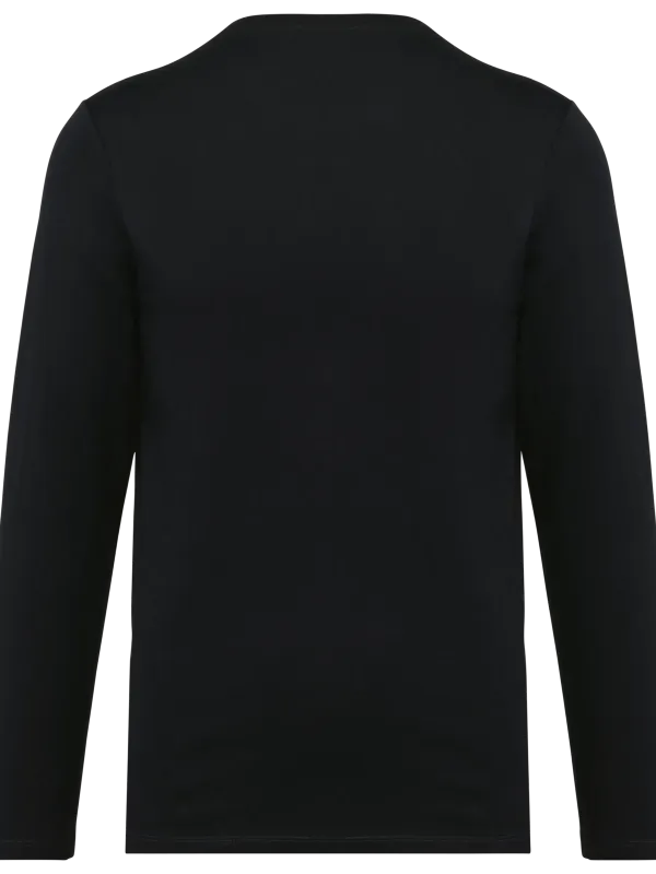 T-shirt Supima® col rond manches longues homme
