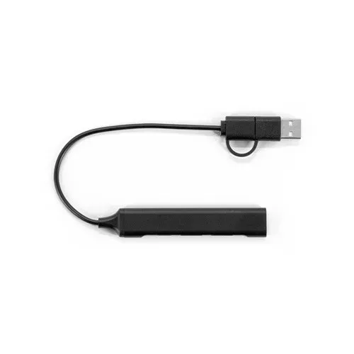 BENIOFF. A multifunctional hub that expands your device’s connectivity, made from recycled PET (33% rPET) and recycled aluminium (31% rAL)