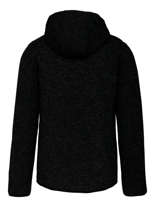 Men's heather hooded jacket