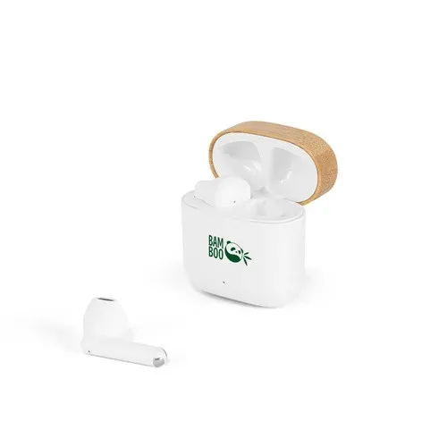 Produit COBAIN. Ecouteurs sans fil avec 5h d'autonomie en ABS recyclé (100 % rABS) et bambou Image