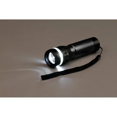 Produit ZOOMIN. Lampe de poche en aluminium avec fonction zoom avec 3 modes d'éclairage Image