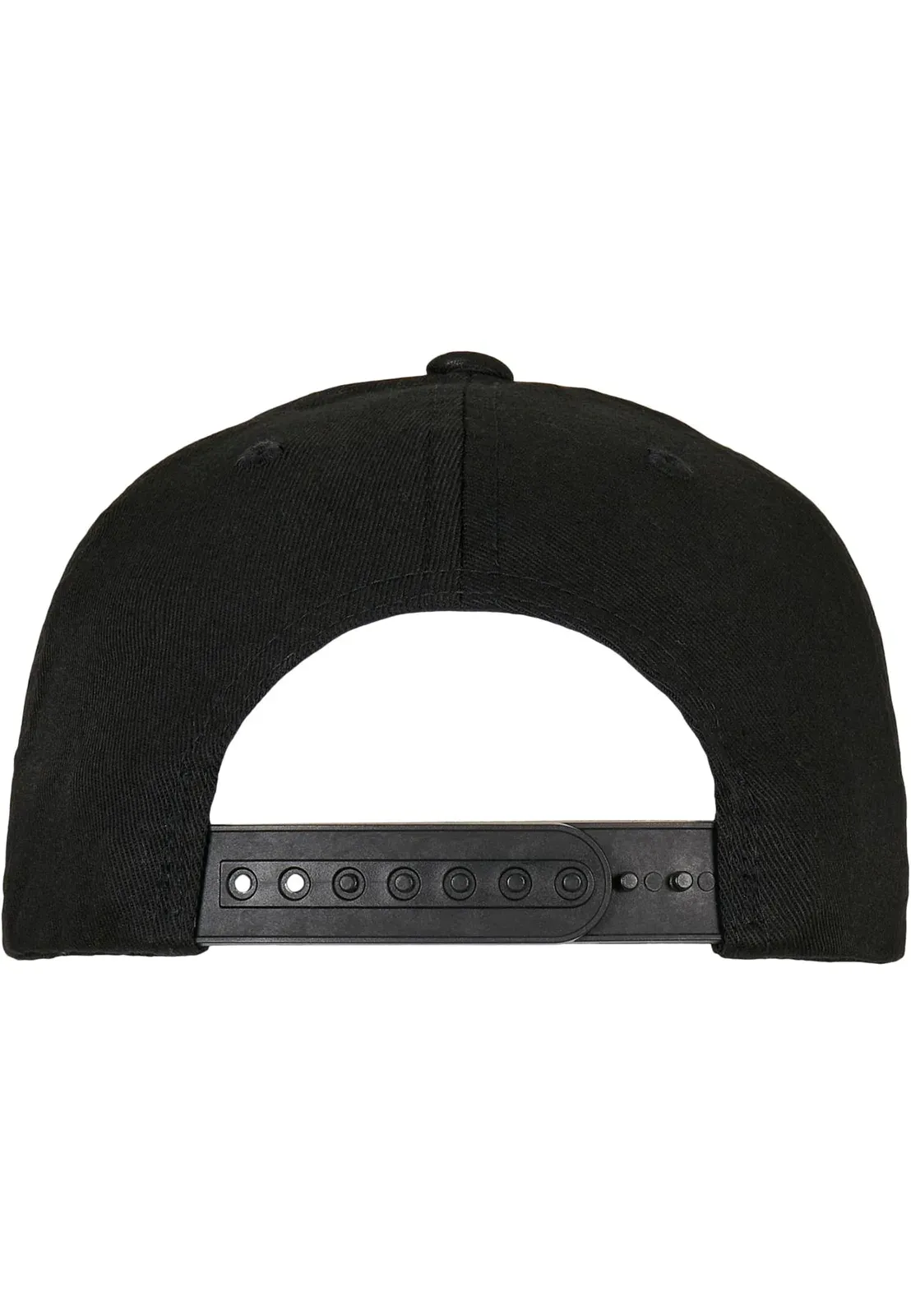 Snapback cap with a curved peak – Black