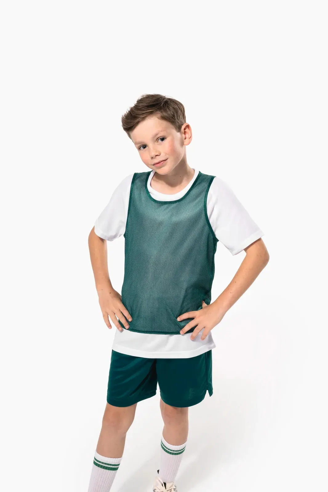 Kids' multi-sports reversible bib