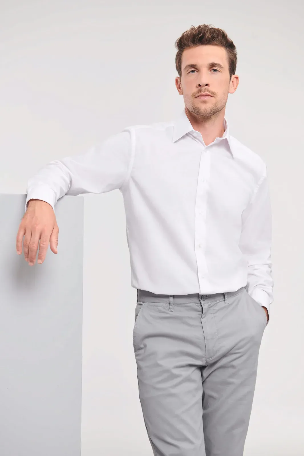 Camisa de hombre Oxford manga larga
