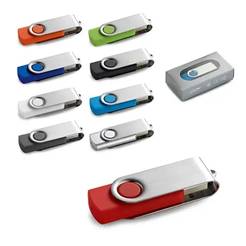 CLAUDIUS 8GB. Clé USB 8GB avec attache en métal