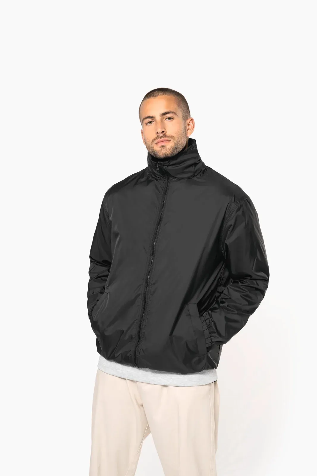 Men's lined windbreaker