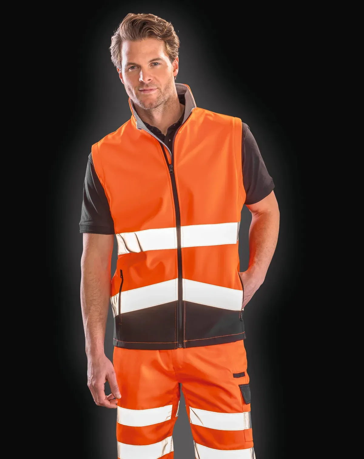 High-Viz softshell jacket