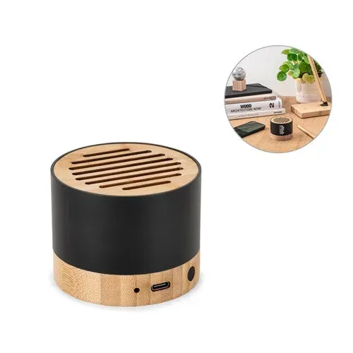 FERDINAND. Altavoz portátil fabricado en aluminio reciclado (100% rAL) con 3 horas de duración de batería
