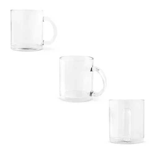CARMO. Mug en verre 350ml pour sublimation
