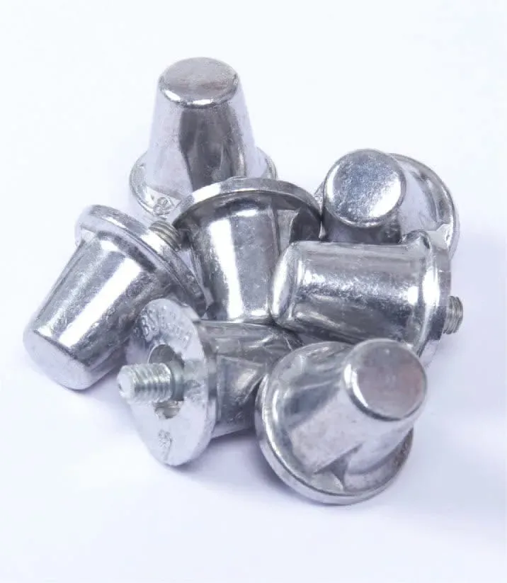 Pack of 100 Conical Aluminium Studs