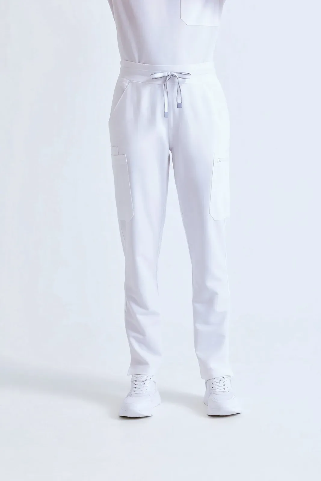 Pantalón cargo elástico de mujer
