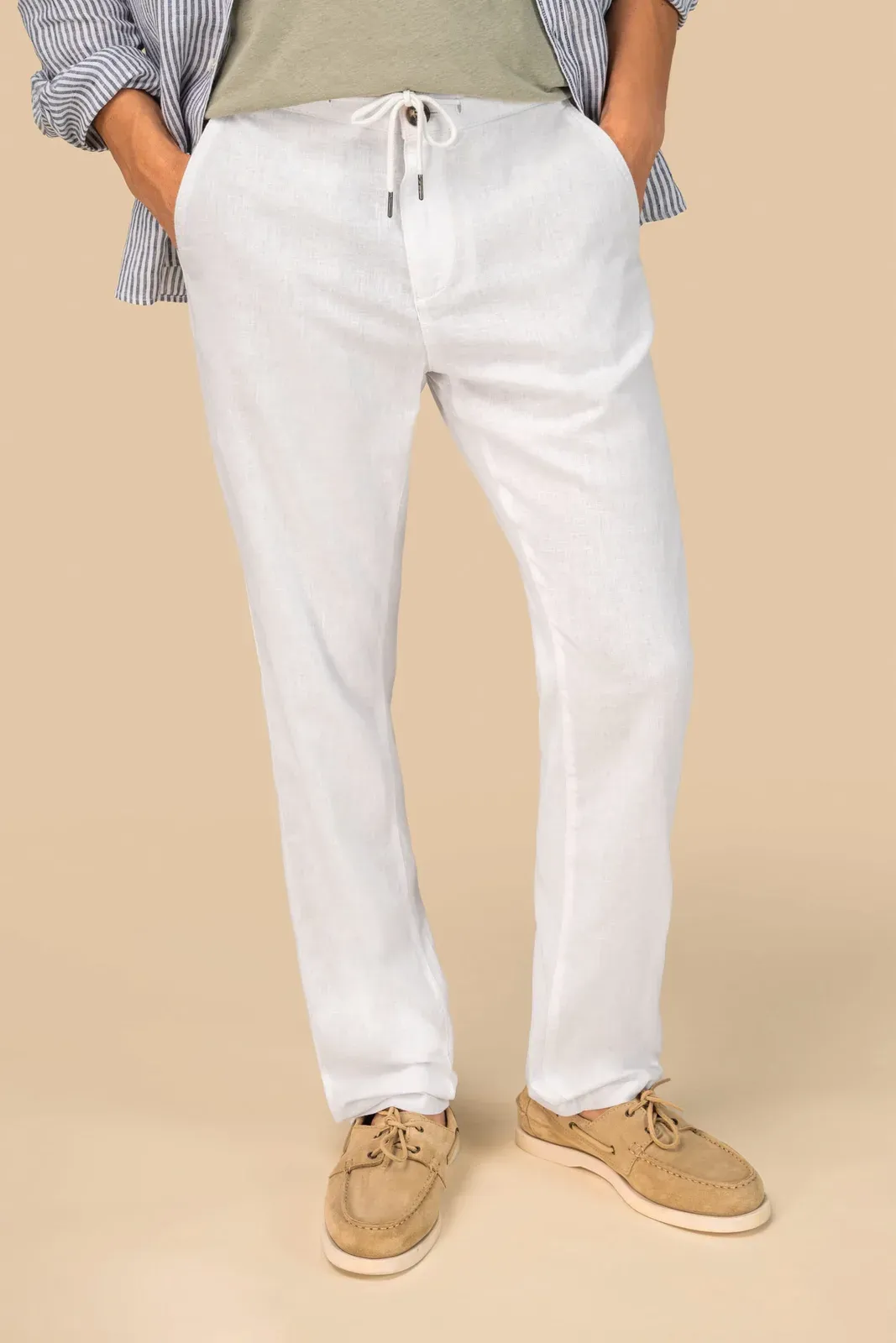 Pantalon écoresponsable en lin et coton bio homme