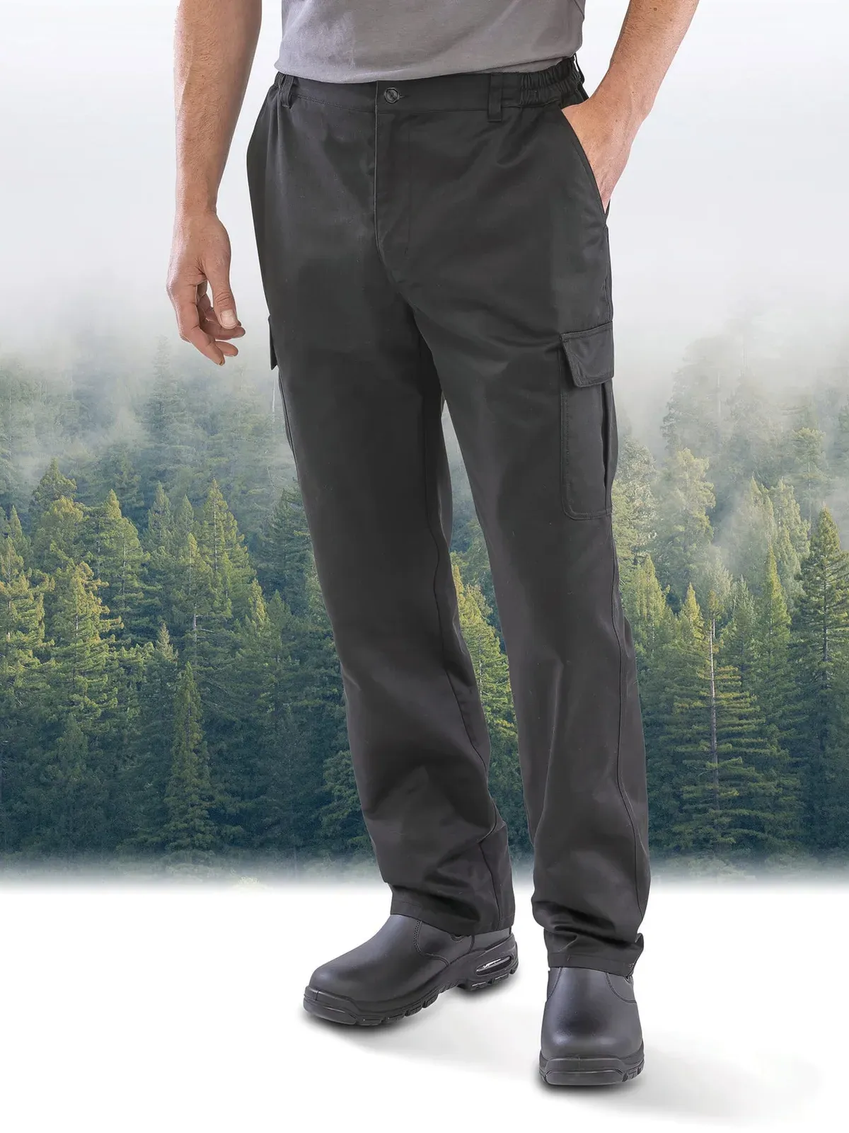 Recycled work-guard utility trousers
