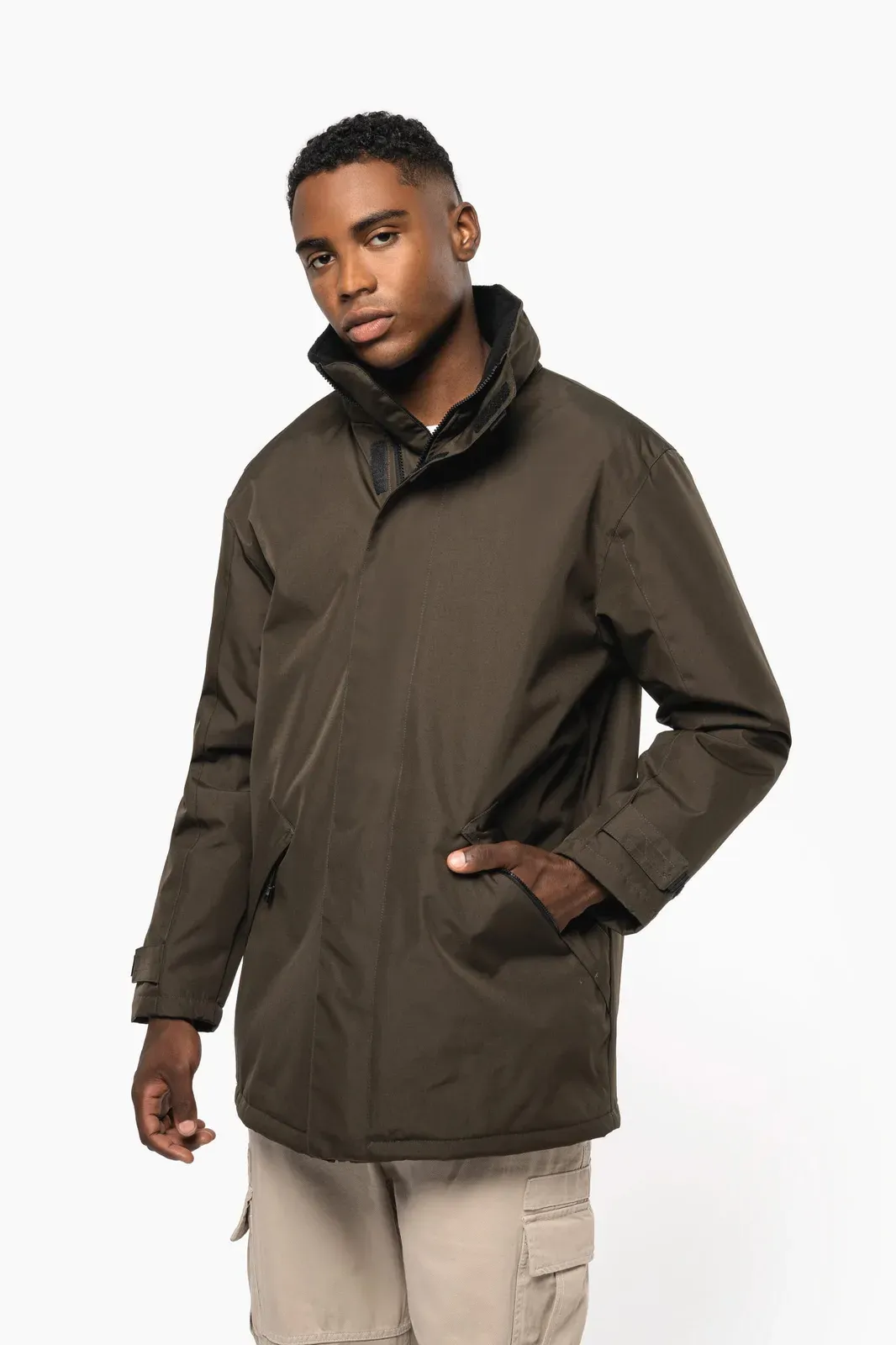 Parka con forro acolchado