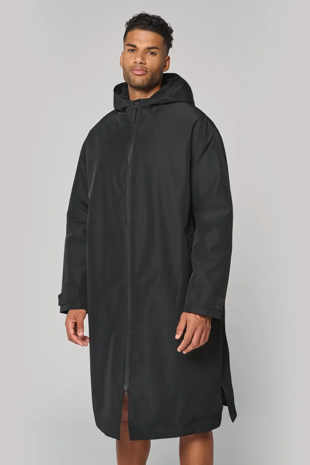 Unisex sherpa-lined long parka